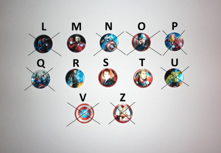 Záchytný klip Marvel hrdinové - výběr z motivů